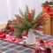 60 Pcs Artificial Christmas Flowers Christmas Artificial (Cypress) 13.77"D x 5.9"W x 3.93"H